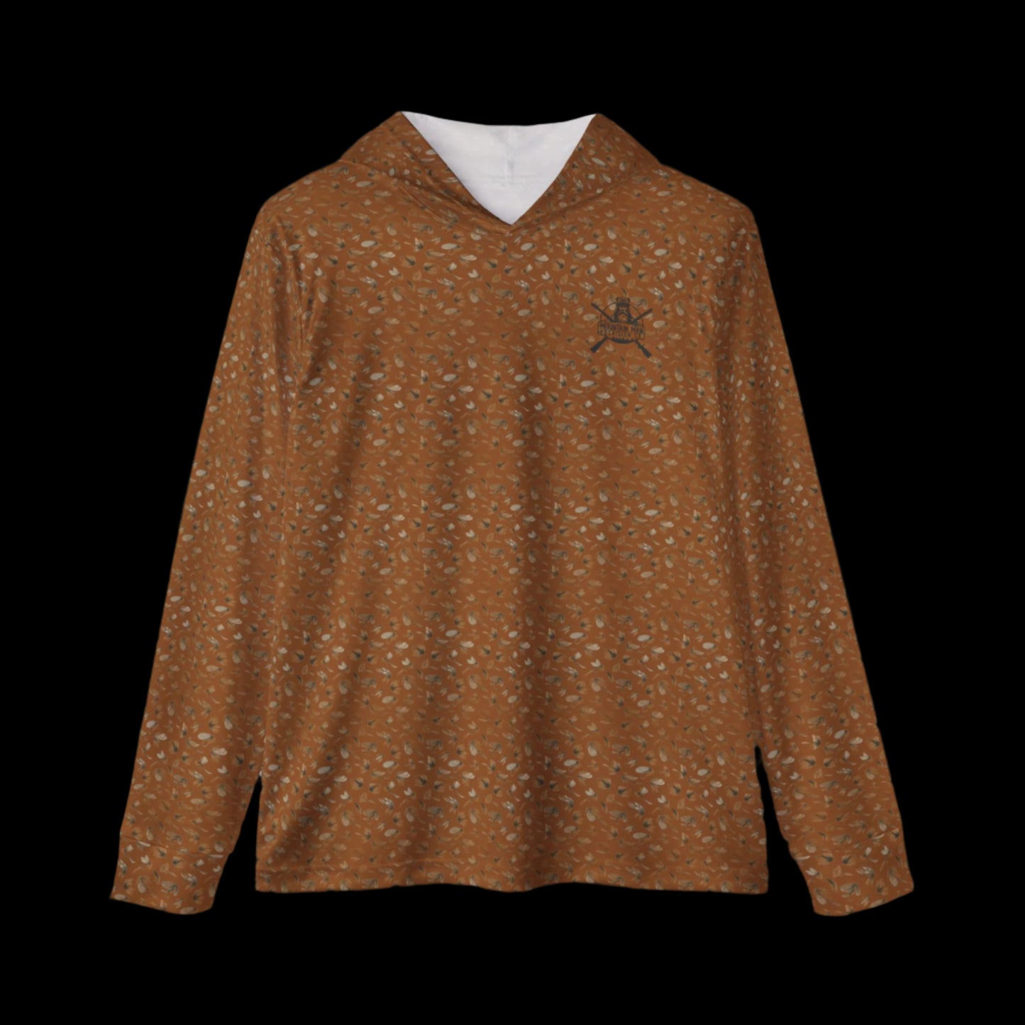 Fly Pattern Light Brown Lightweight Performance Sun Shirt