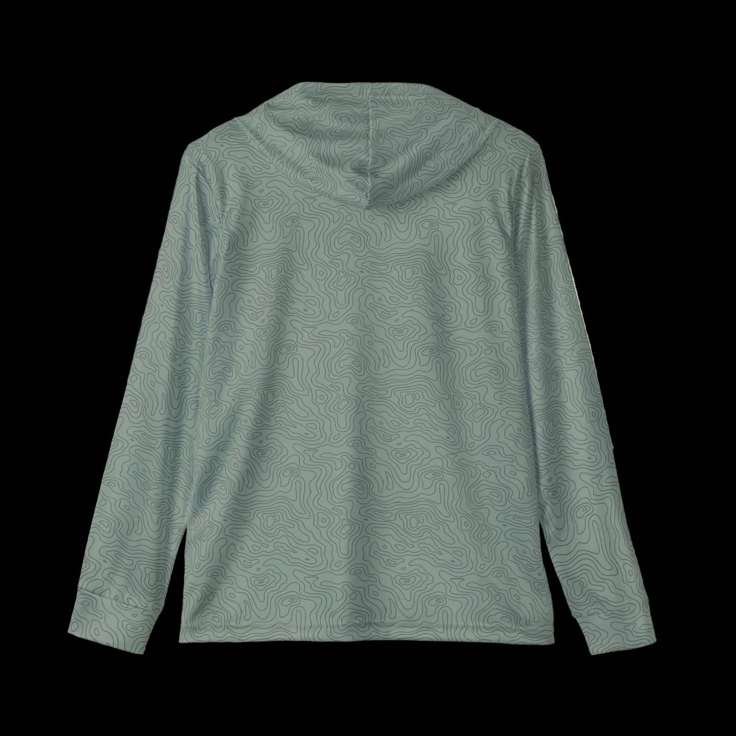 Topographic Sage Green Fishing Sun Shirt - Mountain Man Provision Co.
