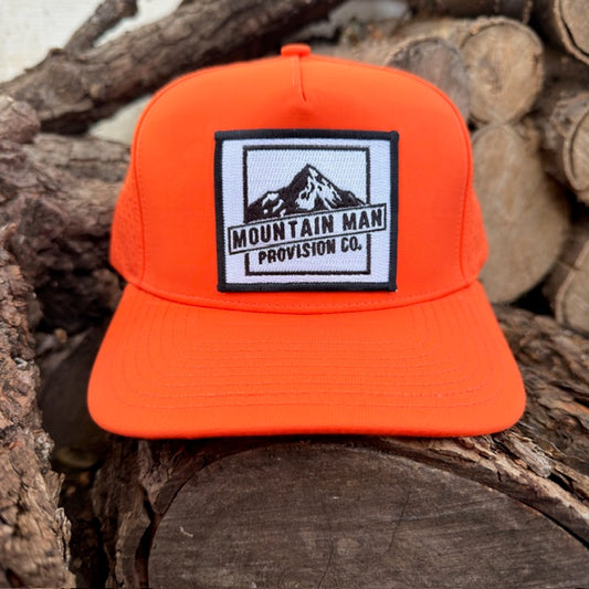 The Blackhawk Blaze Orange Mountain Slope Patch Snapback- Mountain Man Provision Co. (Copy)