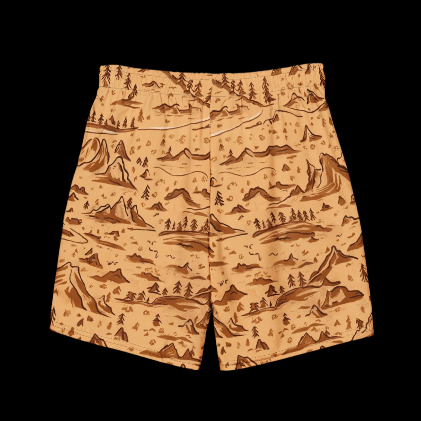 Mountain Sketch Swim Trunks