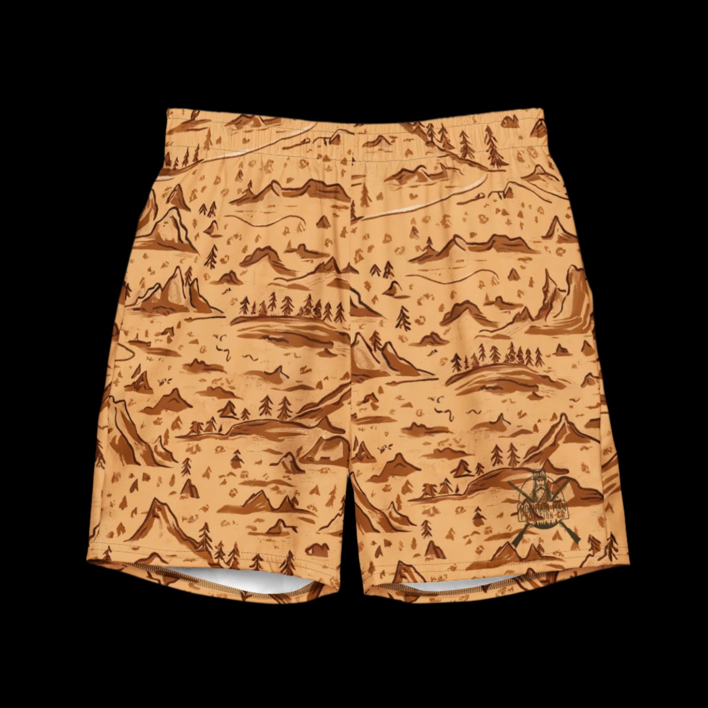 Mountain Sketch Swim Trunks